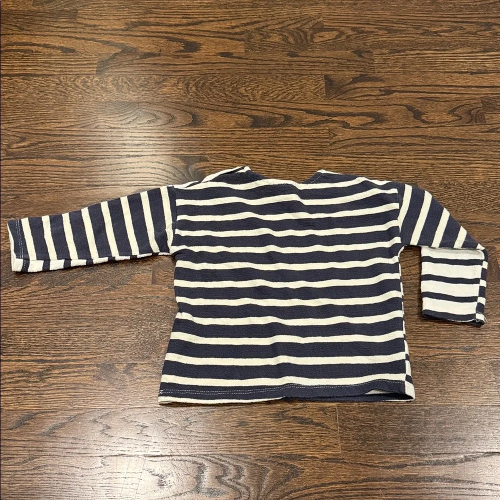 Zara 18-24 month stripe long sleeve navy and white - Picture 4 of 5